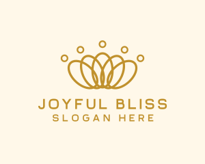 Elegant Ring Crown logo design