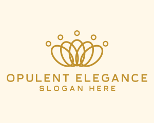 Elegant Ring Crown logo design