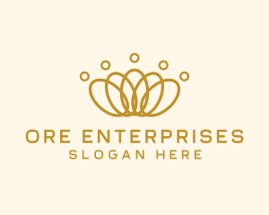 Elegant Ring Crown logo design