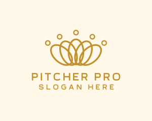 Elegant Ring Crown logo design