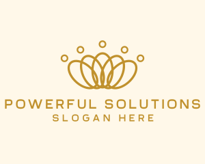 Elegant Ring Crown logo design