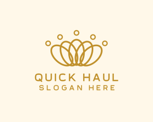 Elegant Ring Crown logo design