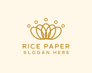 Elegant Ring Crown logo design