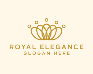 Elegant Ring Crown logo design