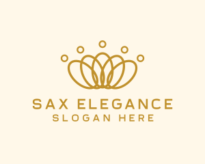 Elegant Ring Crown logo design