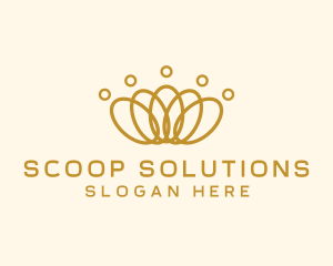 Elegant Ring Crown logo design