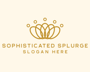 Elegant Ring Crown logo design