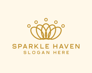 Elegant Ring Crown logo design