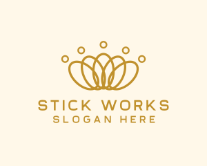 Elegant Ring Crown logo design