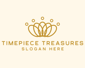 Elegant Ring Crown logo design