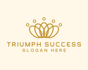 Elegant Ring Crown logo design