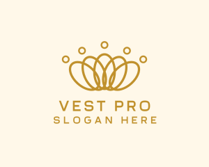 Elegant Ring Crown logo design