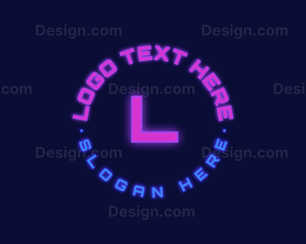 Neon Cyber Technology Logo