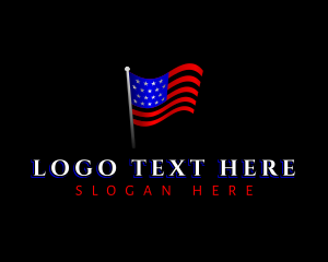 USA Flag Wave logo