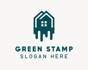 Green House Paint logo design