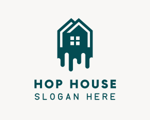 Green House Paint logo design