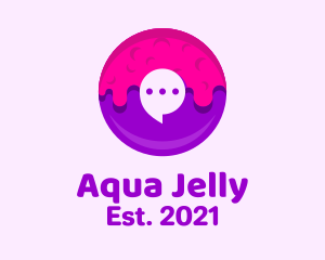 Chat Jelly Donut logo design