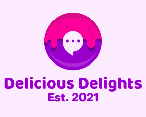 Chat Jelly Donut logo design