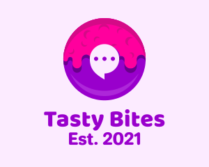 Chat Jelly Donut logo design