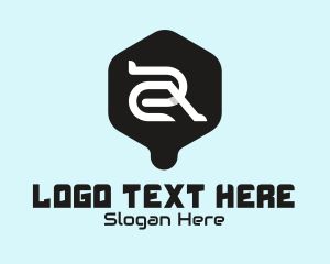 Technology Pipe Letter R logo