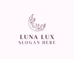 Moon Floral Boutique logo design