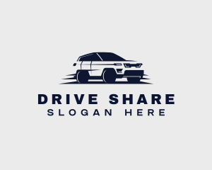 SUV Driving Car logo