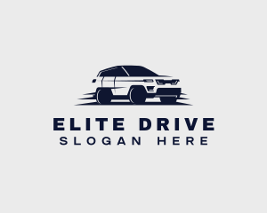 SUV Driving Car logo design