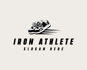 Running Sneaker Shoes logo design