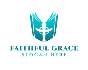 Gradient Christian Holy Bible logo