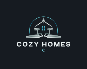 Home Construction Maintenance logo design