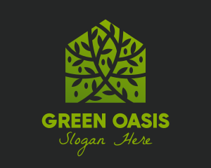 Green House Vines logo design