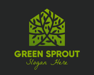 Green House Vines logo design
