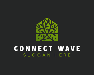 Green Home Vines logo design