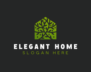 Green Home Vines logo design