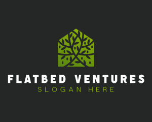 Green Home Vines logo design