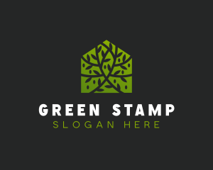 Green Home Vines logo design