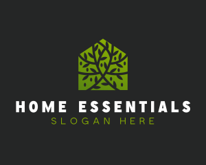 Green Home Vines logo design