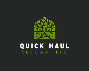 Green Home Vines logo design