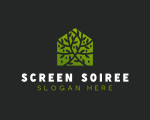 Green Home Vines logo design