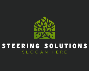 Green Home Vines logo design