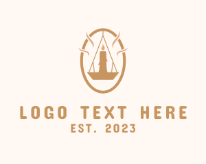 Oval - Wax Scented Candle logo design