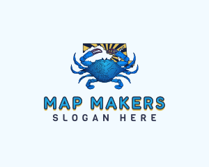 Maryland Seafood Crab  logo design