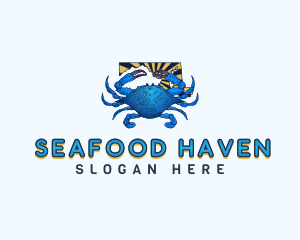 Maryland Seafood Crab  logo design