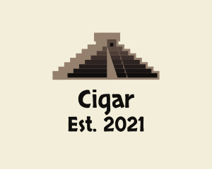 Mexico Mayan Pyramid logo