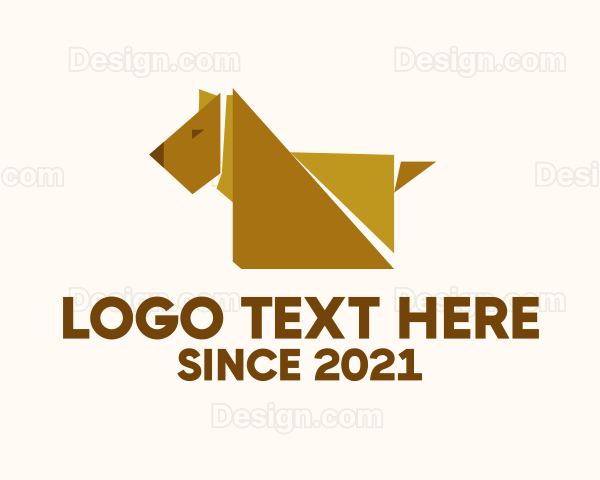 Origami Paper Dog Logo