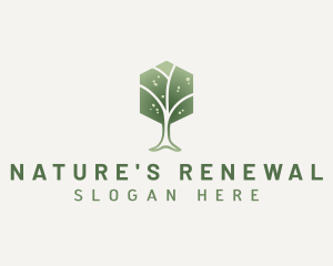 Natural Hexagon Tree logo