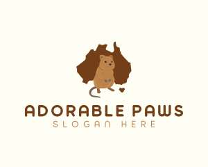 Quokka Australia Animal logo design