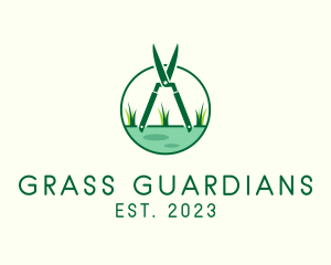 Grass Cutter Lawn logo design