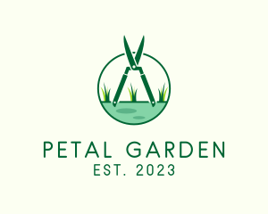 Grass Cutter Lawn logo design