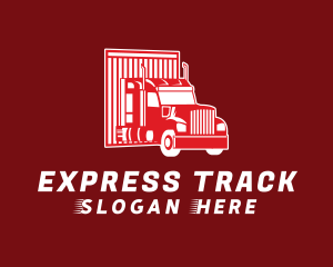 Red Truck Logistics logo design